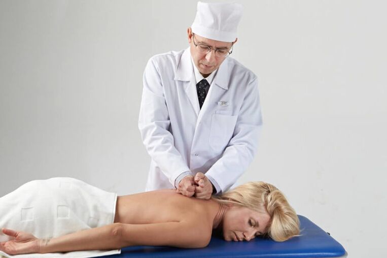 Massage avec ostéochondrose cervicale